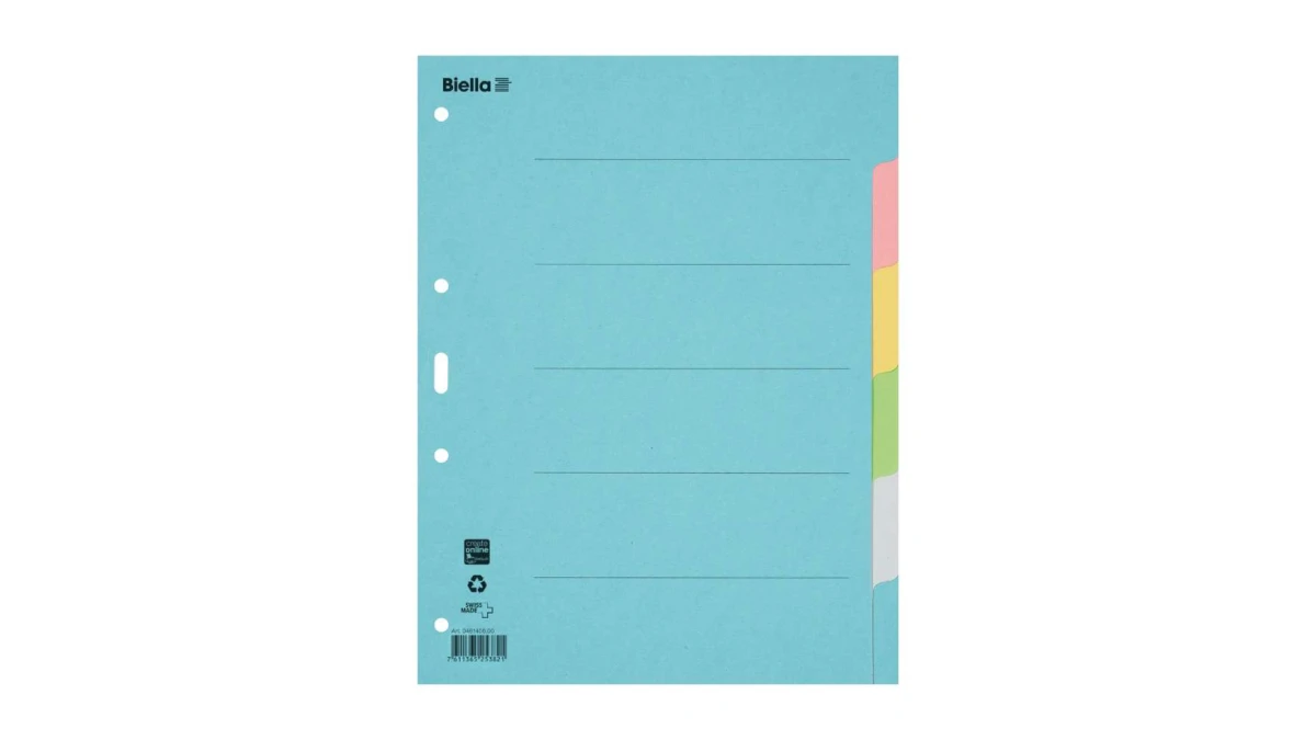 BIELLA Blankoregister 6-teilig