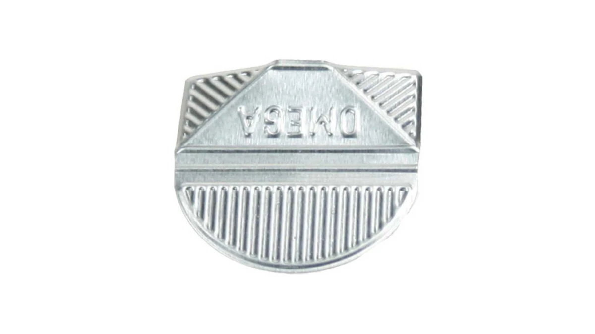 Omega Eckenklammern, silber, Pack à 100 Stück