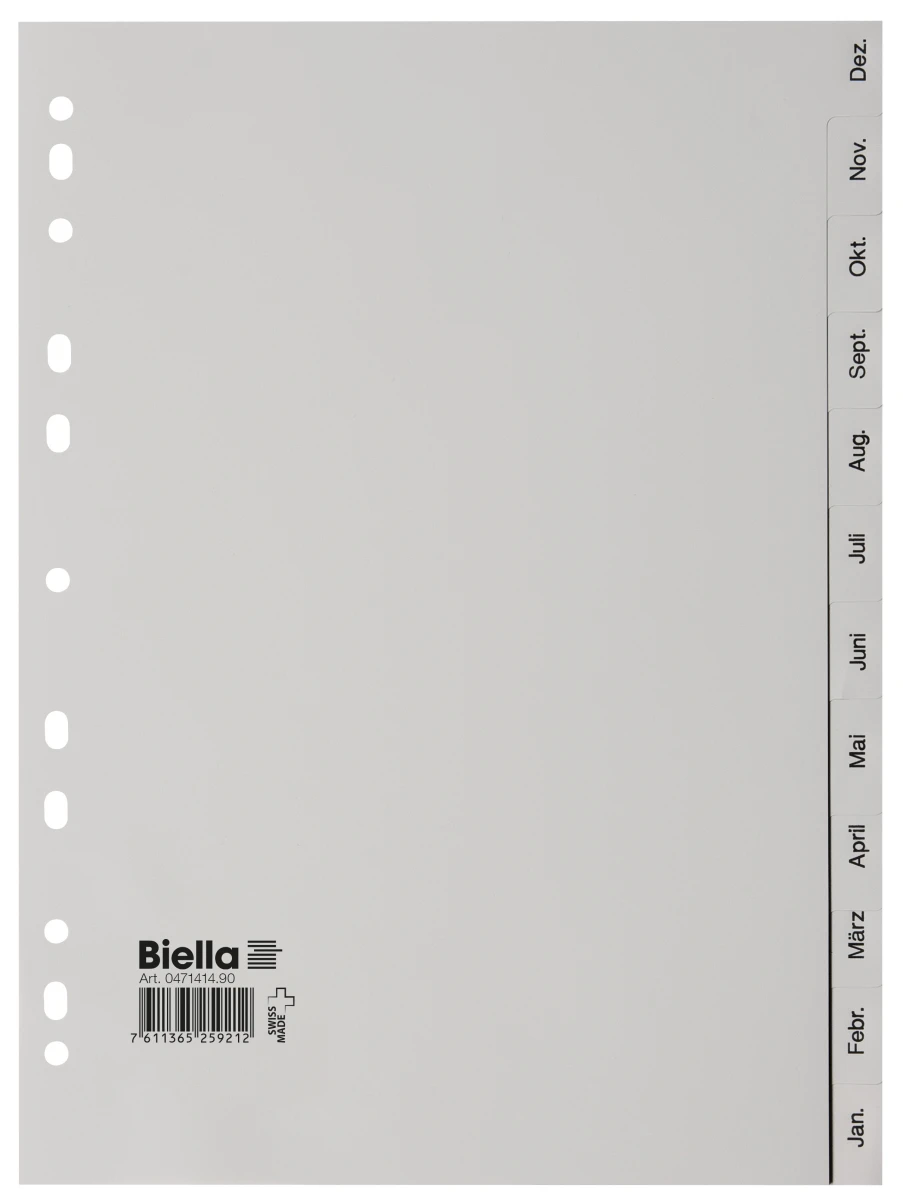 BIELLA Monatsregister Dez - Jan