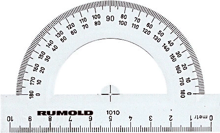 RUMOLD Schulwinkelmesser 10 cm - 180°