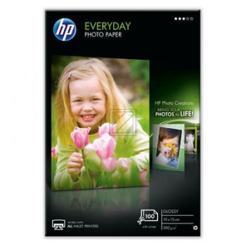 HP Fotopapier glänzend 100 Blatt 10 x 15 cm 200 g/m² (CR757A)