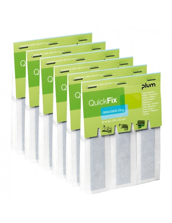 Plum QuickFix Refill, Textil detektierbar lang, 1 Box, Nachfüllpack