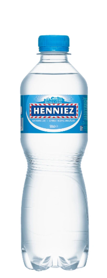 HENNIEZ blau Mineralwasser 50cl - ohne Kohlensäure (6x)