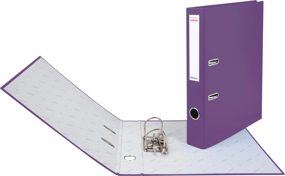 Biella Bundesordner mit 4 cm Rückenbreite, violett