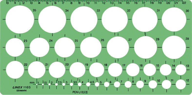 LINEX Kreisschablone