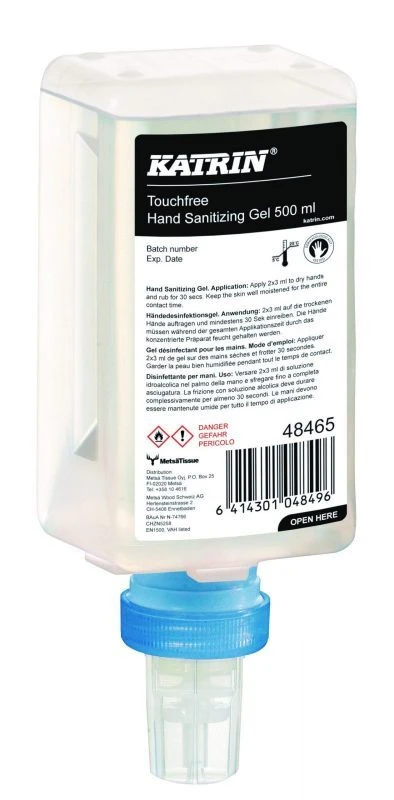 KATRIN Händedesinfektionsgel Touchfree Refill 500 ml