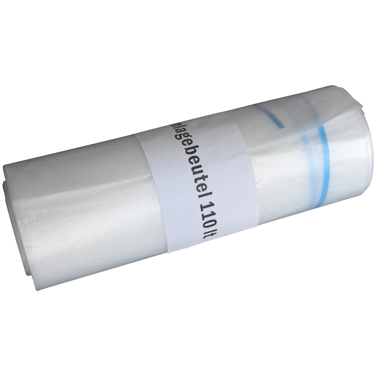 Einlagebeutel 110l, transparent, mit Verschlussbändel, 23my