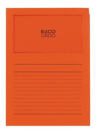 ELCO Ordo Classico mit Linien, orange, Pack à 100 Stück