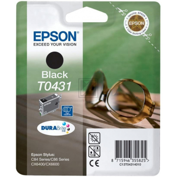 Epson Tintenpatrone schwarz HC (C13T04314010, T0431)