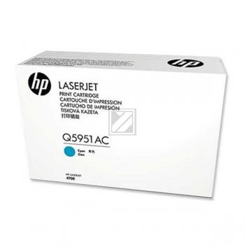 HP Toner-Kartusche Contract (nur für Vertragskunden) cyan (Q5951AC, 643AC)