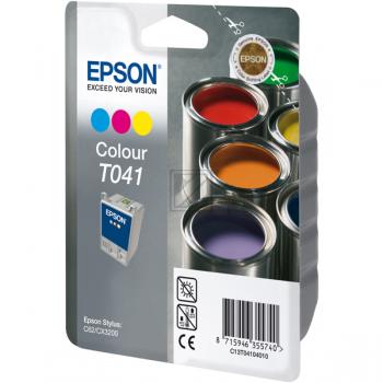 Epson Tintenpatrone cyan/magenta/gelb (C13T04104010, T041)
