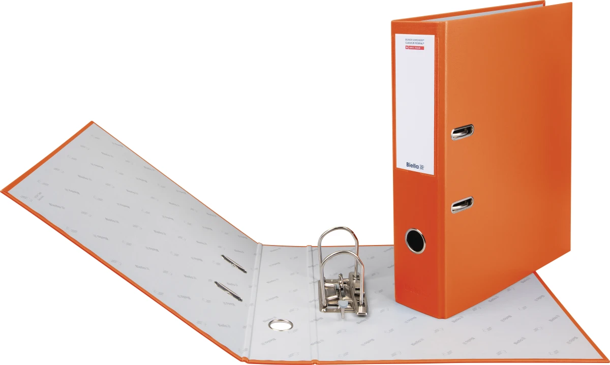 Biella Bundesordner mit 7 cm Rückenbreite, orange