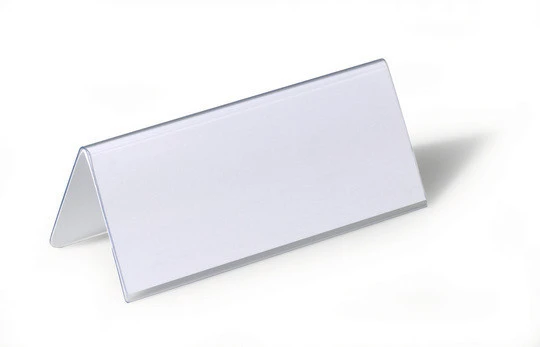 DURABLE Tischnamensschild 61 x 150 mm PVC, Dachform