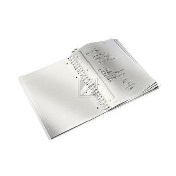 LEITZ Spiralbuch WOW PP A4 46380036 blau metallic 80 Blatt