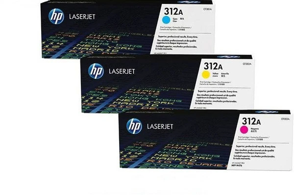 HP Toner Tri-Pack 312A CMY