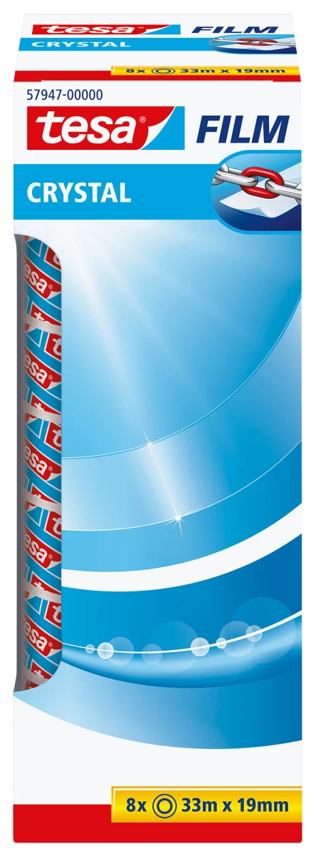 TESA Crystal Tape 19 mm x 33 m - 8 Stück
