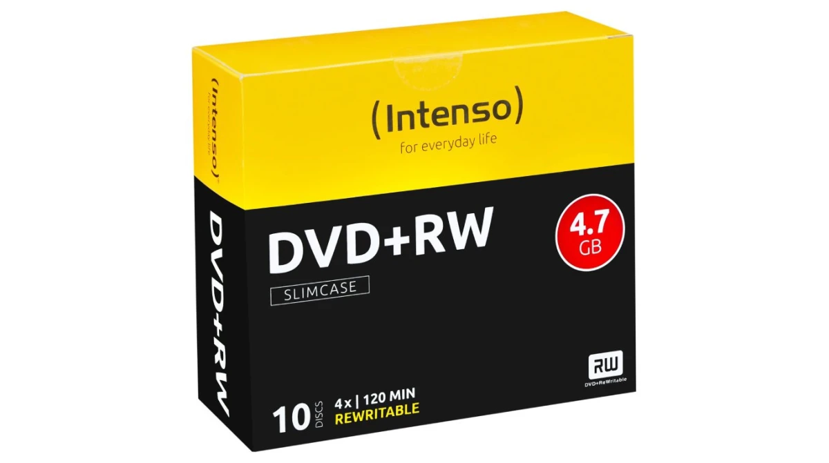 INTENSO DVD+RW Slim 4.7GB - 10er Pack