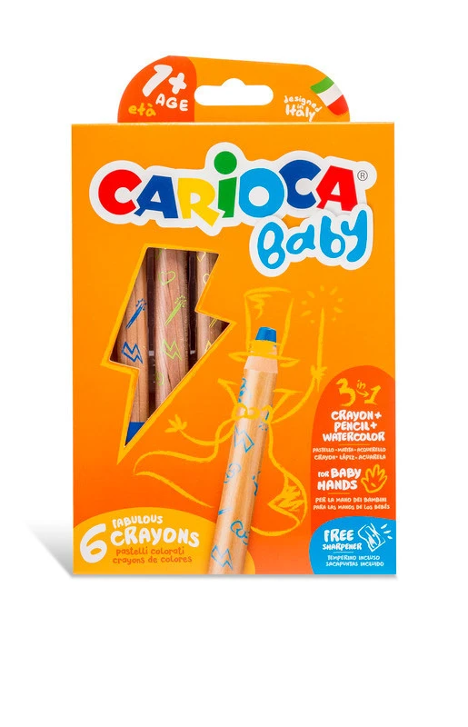 CARIOCA Wachsmalkreidee Baby 3 in 1