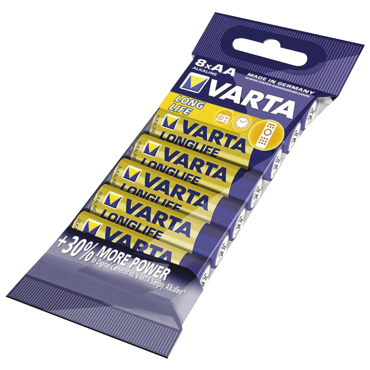 8 VARTA Batterien Modell AA, LR6, Mignon 1.5 Volt