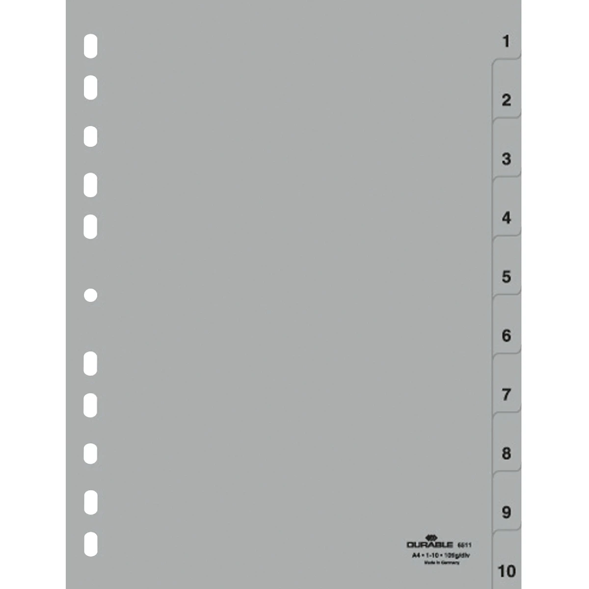 DURABLE Zahlenregister 1 - 10