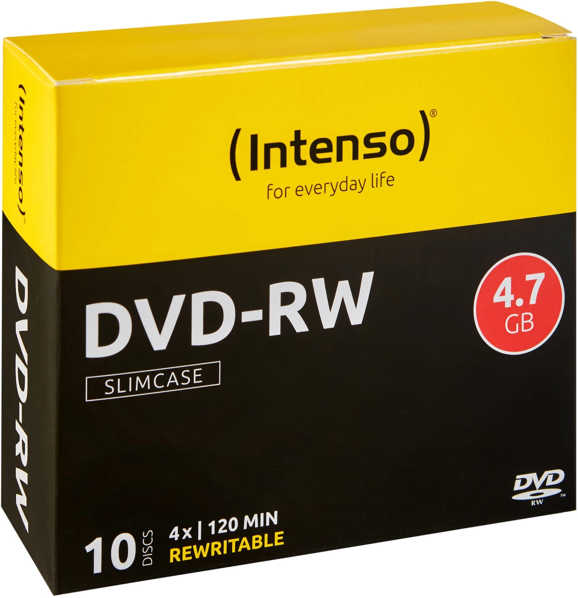 INTENSO DVD-RW Slim 4.7GB - 10 Stk.