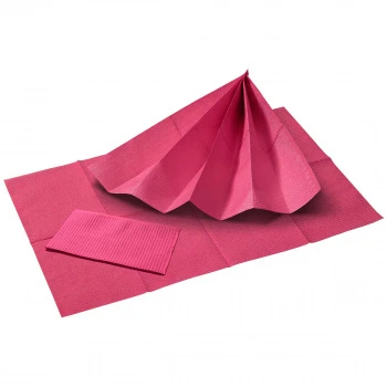 Patientenservietten 33 x 45 cm, fuchsia, Pack à 50 Stück