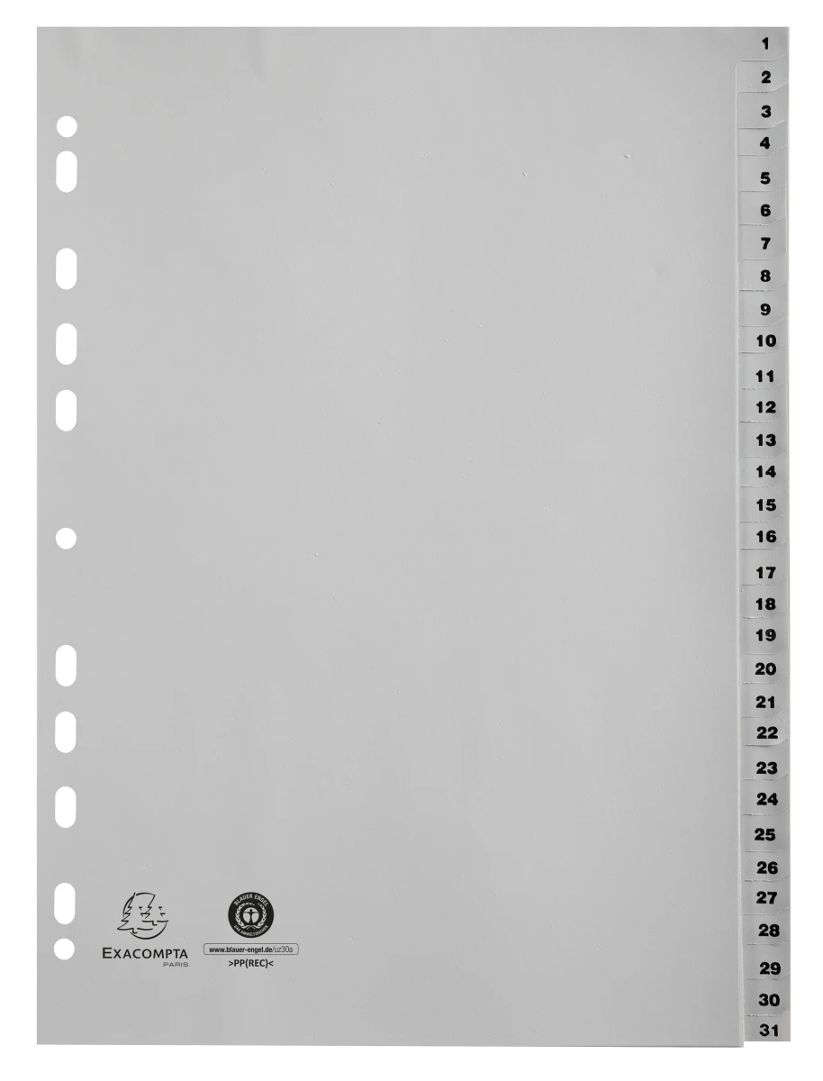 EXACOMPTA Zahlenregister 1 - 31