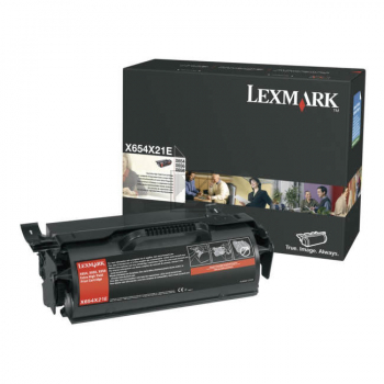 Lexmark Toner-Kartusche schwarz HC plus (T654X21E)