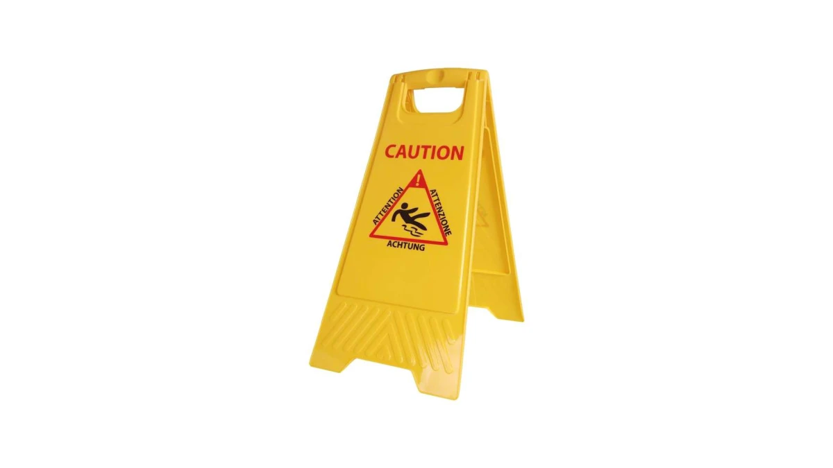 EDI CLEAN Warntafel Basic "Achtung" 4-sprachig