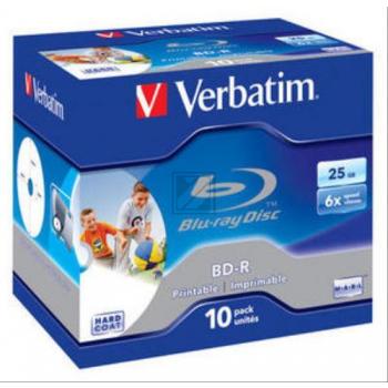 VERBATIM BD-R 25GB 6x (10) JC 43713 Jewel Case tintenstrahlbedruckbar