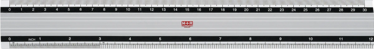 M+R Metall-Lineal 30cm