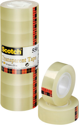 Scotch Klebeband 550, 19 mm x 33 m, 8 Rollen