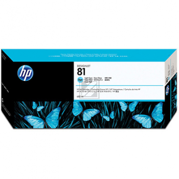 HP Tintenpatrone cyan light (C4934A, 81)