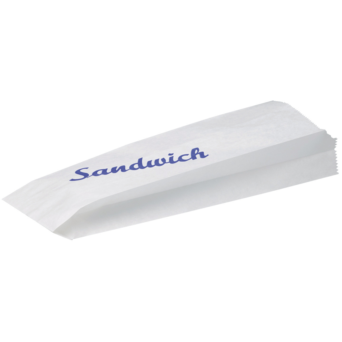 Sandwichbeutel aus Pergamentpapier, weiss mit Aufdruck, Pack à 100 Stück