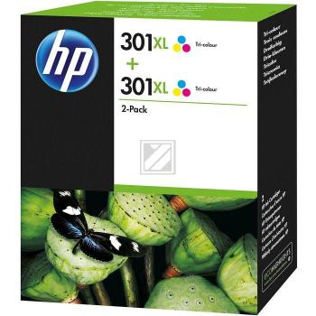 HP Tintendruckkopf 2 x cyan/magenta/gelb (D8J46AE, 301XL)