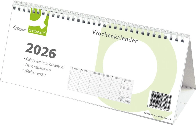 Q-CONNECT Wochenkalender Triangel 2026