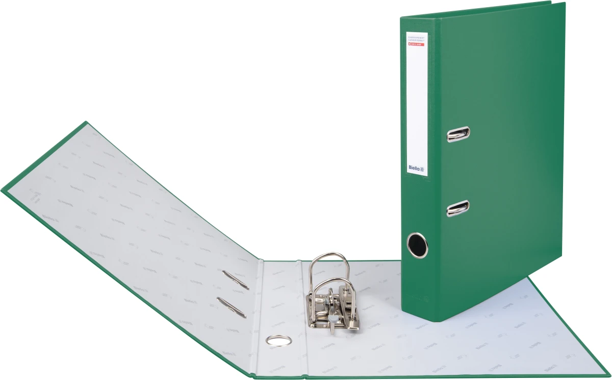 Biella Bundesordner mit 4 cm Rückenbreite, grün
