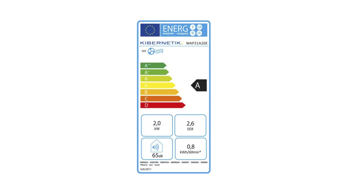 Kibernetik 7000 BTU mobiles Klimagerät Light, 20 m²