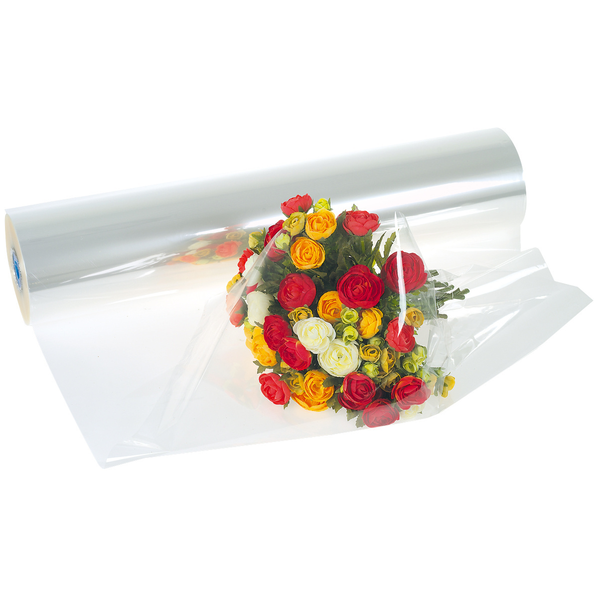 Blumenfolie 50 cm x 500 m, transparent, Stärke 25 Mikron
