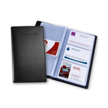 SIGEL Visitenkartenmappe VZ171 schwarz, f. 120 Karten 90x58mm