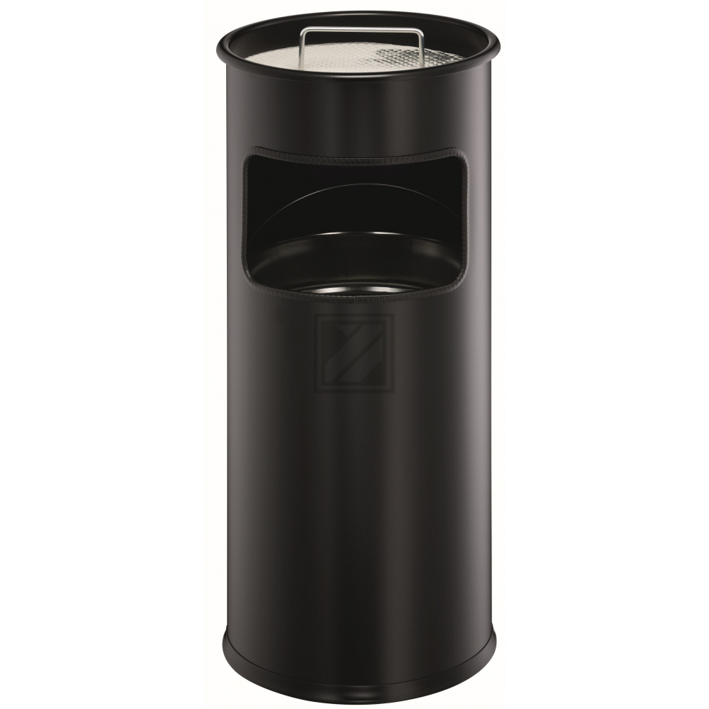 DURABLE Abfalleimer 333001 mit Ascher, 17L, schwarz