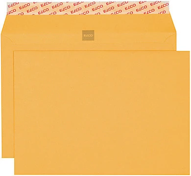 ELCO Briefumschläge Gelb Bank B5 250 x 175 mm, gelb, Pack à 500 Stück