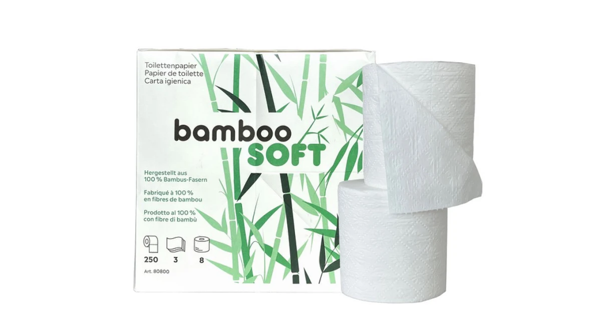 BAMBOOSOFT WC-Papier 3-lagig, 64 Rollen