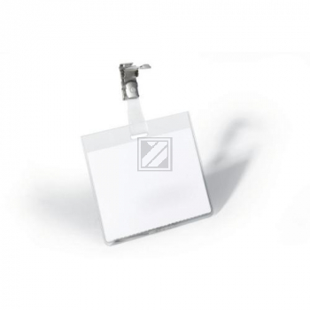 Durable Namensschilder drehbarer Clip farblos Inh.25 60 x 90 mm