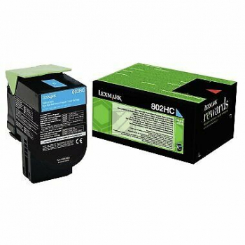Lexmark Toner-Kit Corporate cyan HC plus (80C2HCE, 802HC)