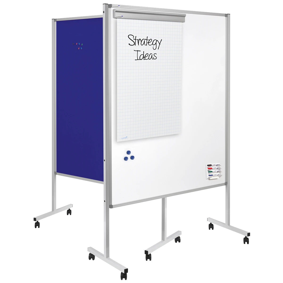 LEGAMASTER Multiboard blau, 126 x 195 cm, 120 x 150 cm