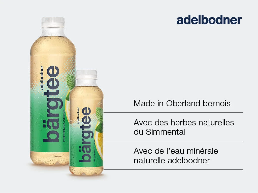 ADELBODNER Bärgtee Pfefferminze-Zitrone 6 x 5 dl
