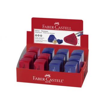 FABER-CA. Doppelspitzdose SLEEVE 182701 rot/blau