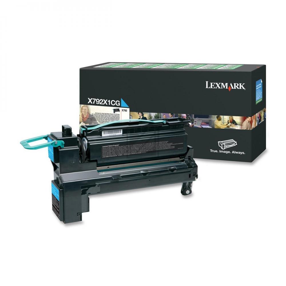 Lexmark Toner-Kartusche Prebate cyan HC (X792X1CG)