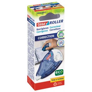 Tesa Korrekturroller Eco Logo 4,2 mm x 14 m weiß nachfüllbar